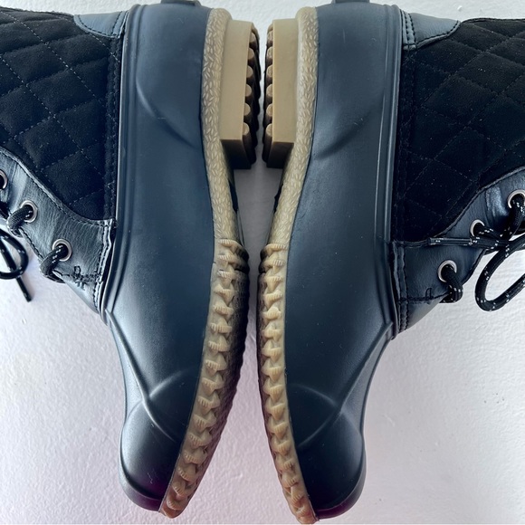 Liz Claiborne Winter/ Rain Boots Memory Foam LC Redonda Black Winter Boots Sz 6 - Picture 14 of 15